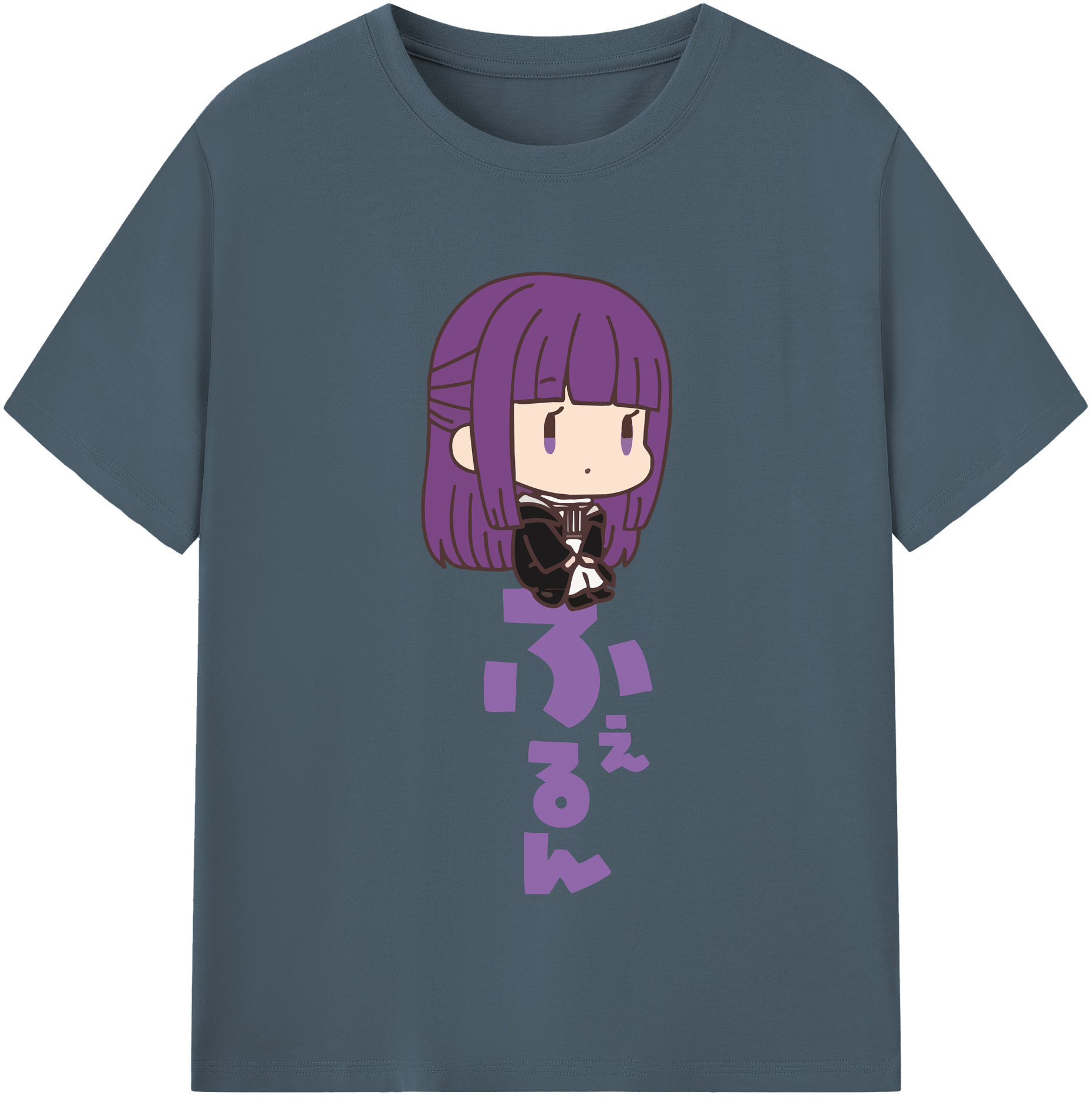 （画像用） 葬送のフリーレン Frieren 綿100％半袖Tシャツ（フロントプリント）
